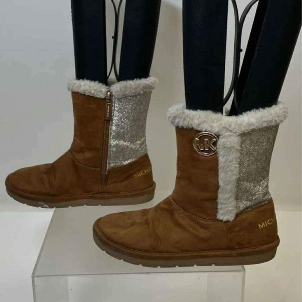 Michael Kors Designer Brown Winter Shearling Boots - Approx Size 5